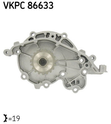 Vodné čerpadlo, chladenie motora SKF